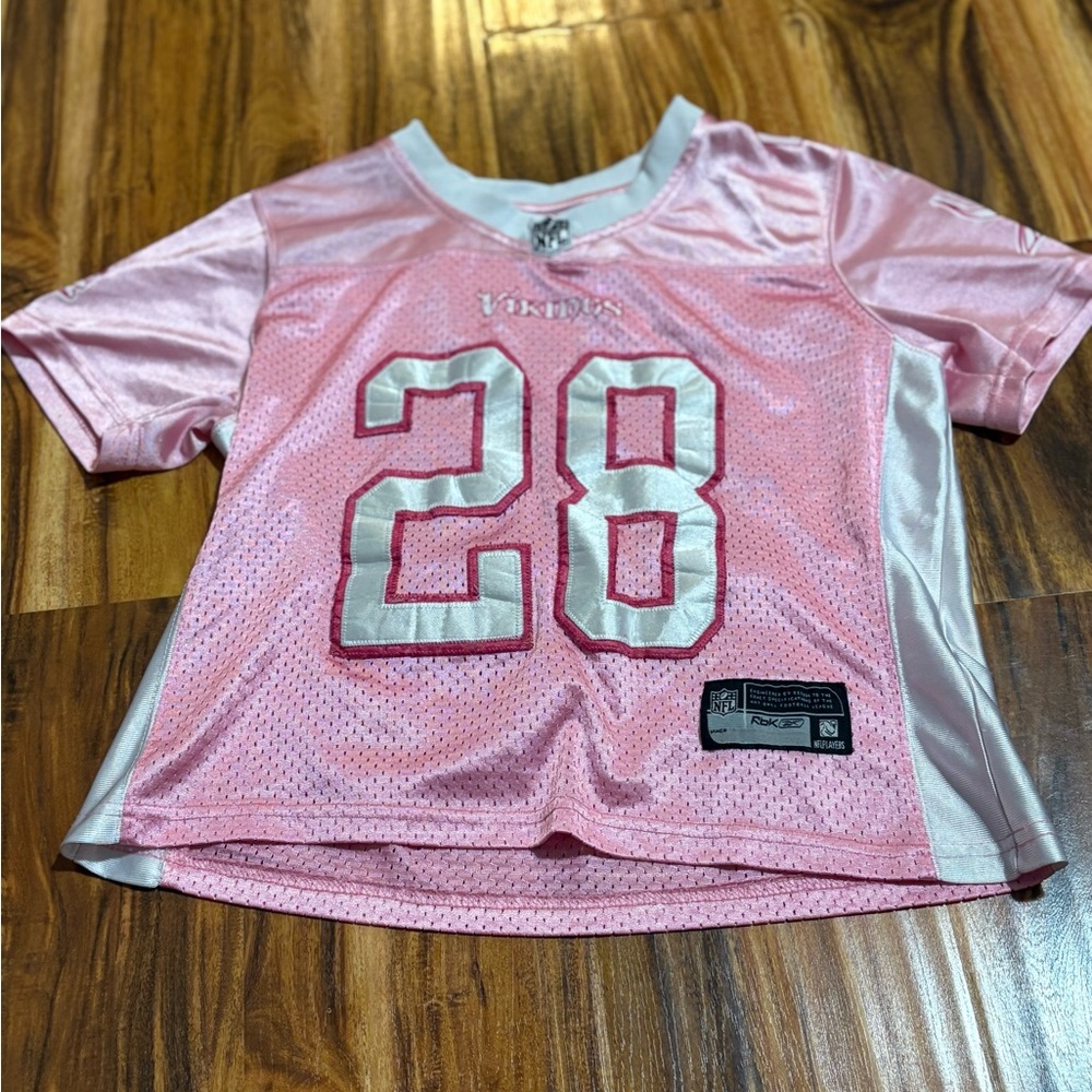 NFL Pink and White Kids Jersey